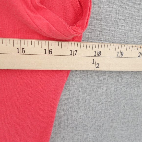 American Eagle Dress Womens Large Red Short Sleeve A-Line Midi Scoop Neck - Picture 6 of 8